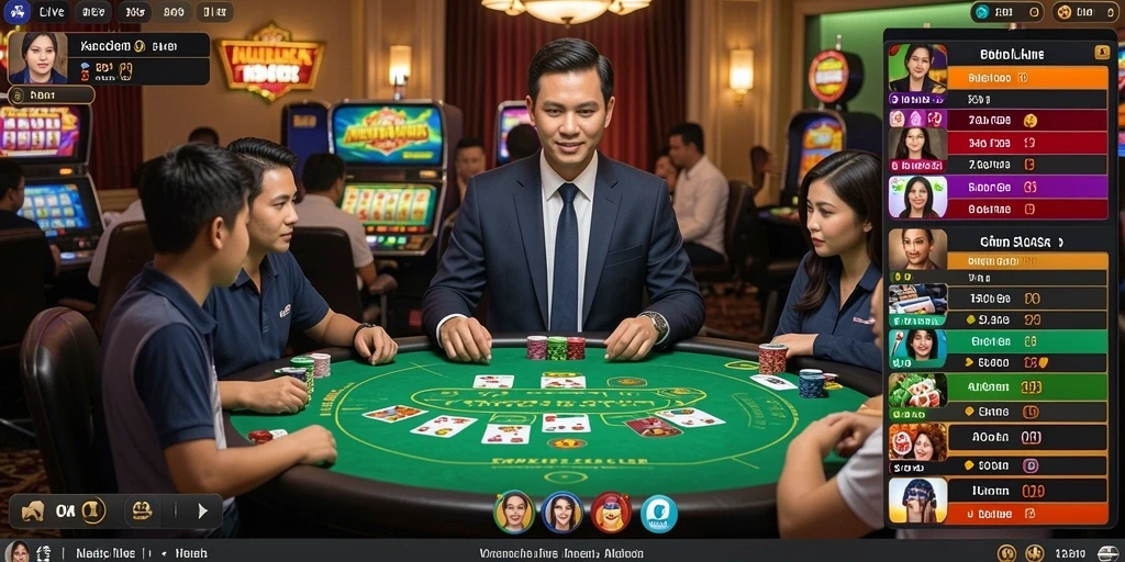 g9vip - Pengguna dapat berinteraksi dengan pemain lain secara real-time.